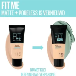 Clearance Maybelline New York Fit Me Matte + Poreless Foundation 30 ML 128 Warm Nude
