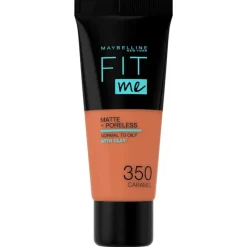 Hot Maybelline New York Fit me Matte + Poreless Foundation 30 ML 350 Caramel
