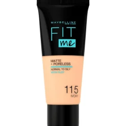 Sale Maybelline New York Fit Me Matte + Poreless Foundation 30 ML 115 Ivory