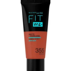 Discount Maybelline New York Fit Me Matte + Poreless Foundation 30 ML 355 Pecan