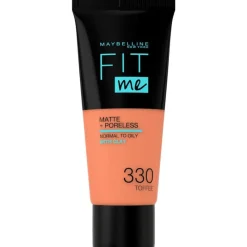 Hot Maybelline New York Fit Me Matte + Poreless Foundation 30 ML 330 Toffee