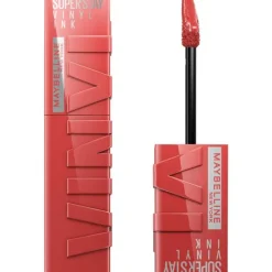 Hot Maybelline New York SuperStay Vinyl Ink Lipstick 15 4,2 ML Peachy