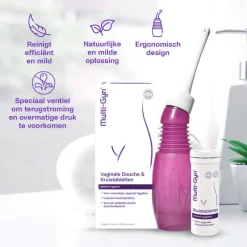 Hot Multigyn Multi-Gyn Vaginale Douche & 10 Bruistabletten