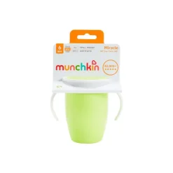 Clearance Munchkin Miracle 360 Trainer Cup Groen met handgrepen
