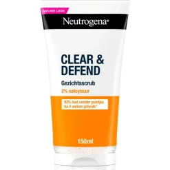 Best Neutrogena Clear & Defend Face Scrub Acne en Onzuivere Huid 150 ML