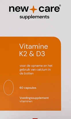 Discount New Care Vitamine K2 & D3 Capsules 60 stuks