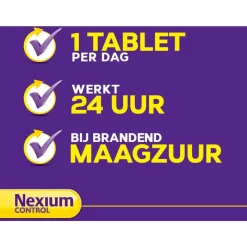 Clearance Nexium Control 7 Tabletten Voor brandend maagzuur