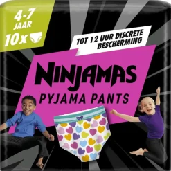 Sale Ninjamas Pants Luierbroekjes Meisje Maat 7 4-7 Jaar 10 Stuks