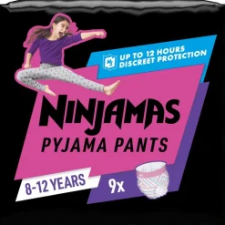 New Ninjamas Pants Luierbroekjes Meisje Maat 8 8-12 Jaar 9 Stuks