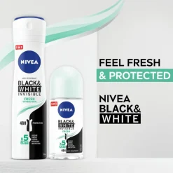 Discount NIVEA Black & White Invisible Fresh Deodorant Spray 150 ML