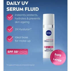 Sale NIVEA Cellular Expert Filler Hyaluron Daily Fluid SPF50 30ml