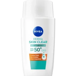 Clearance NIVEA Derma Skin Clear Daily Fluid Spf50+ 40ML