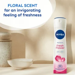 Hot NIVEA Fresh Flower Deodorant Spray 150 ML