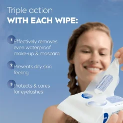 Sale NIVEA 3-in-1 Verfrissende Reinigingsdoekjes 25 stuks