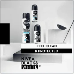 Hot NIVEA MEN Black & White Invisible Fresh Deodorant Roller 50 ML