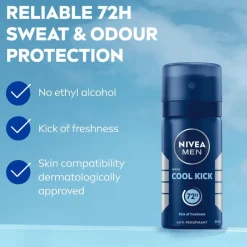 NIVEA MEN Cool Kick Deodorant Spray Mini 35 ML