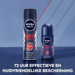 Discount NIVEA MEN Dry Impact Deodorant Spray 150 ML