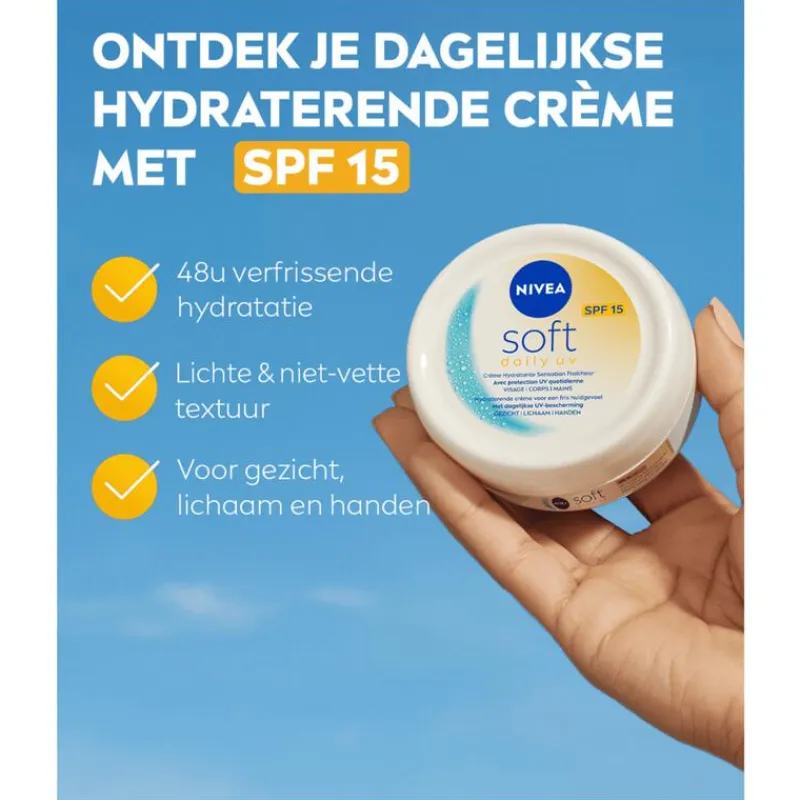 Online NIVEA Soft Daily UV Bodycrème SPF 15 200 ML