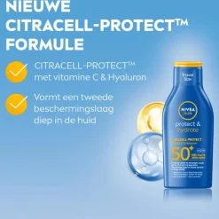 New NIVEA SUN Protect & Hydrate Travel Size Zonnemelk SPF50+ 100 ML