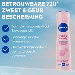 New NIVEA Pearl&Beauty Anti-Transpirant Deodorant Spray 35 ML