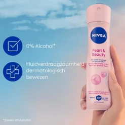 New NIVEA Pearl&Beauty Anti-Transpirant Deodorant Spray 35 ML
