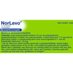 Best Norlevo Levonorgestrel Morning After Pil 1,5 mg