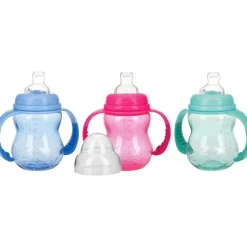 New Nûby Nuby Oefenfles Uit Tritan Met Tuit Brede Hals 6M+