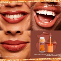 Discount NYX Professional Makeup Duck Plump Lip Plumping Laquer Lipgloss 5 Brown Of Applause