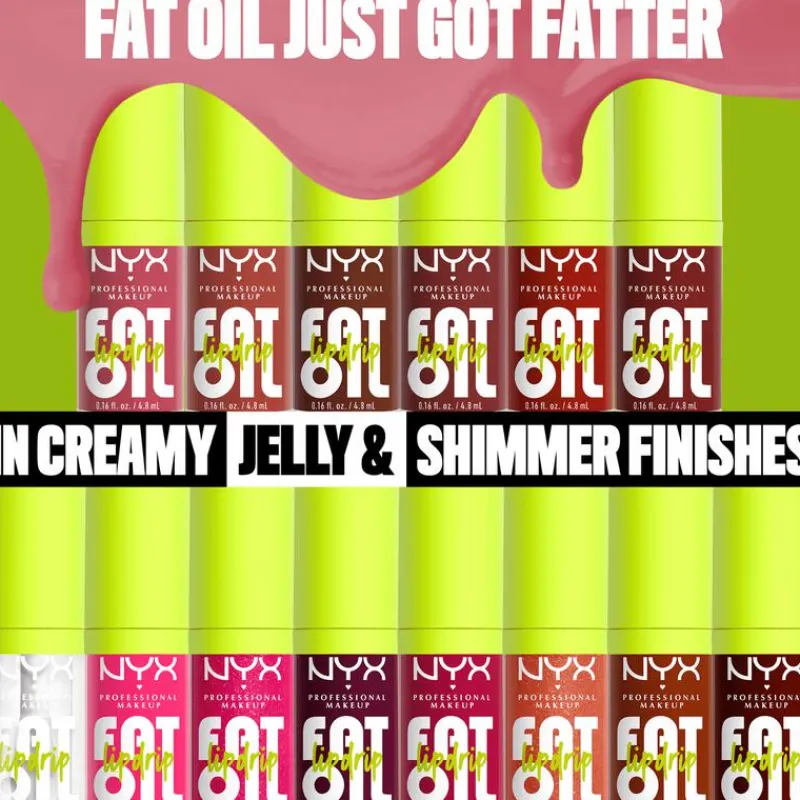 Hot NYX Professional Makeup Fat Oil Lip Drip SPLASH OF CREAM
