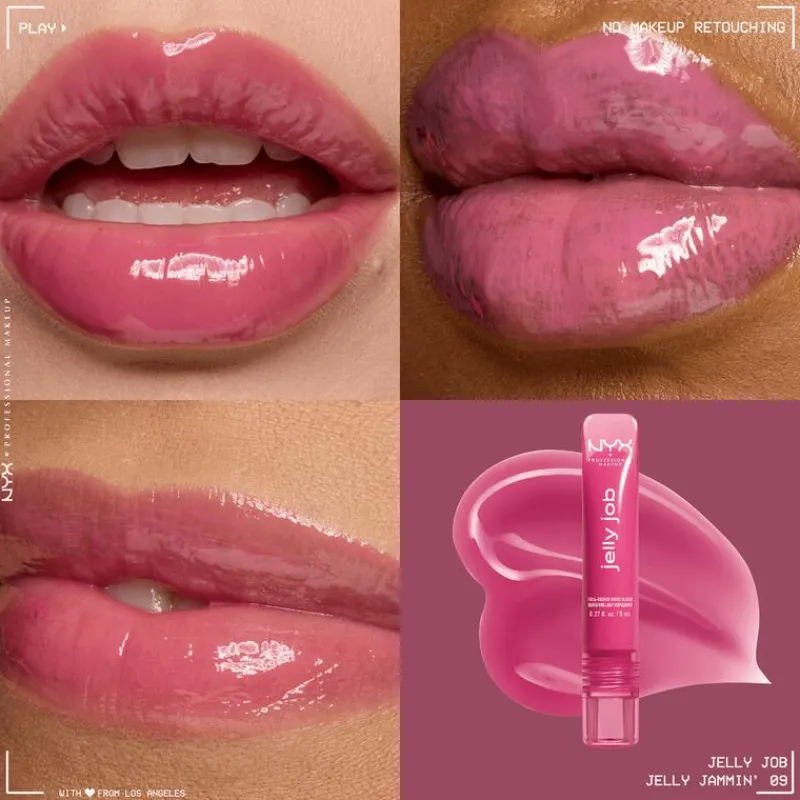 Hot NYX Professional Makeup Jelly Jop Lipgloss 09 Jelly Jammin Roze