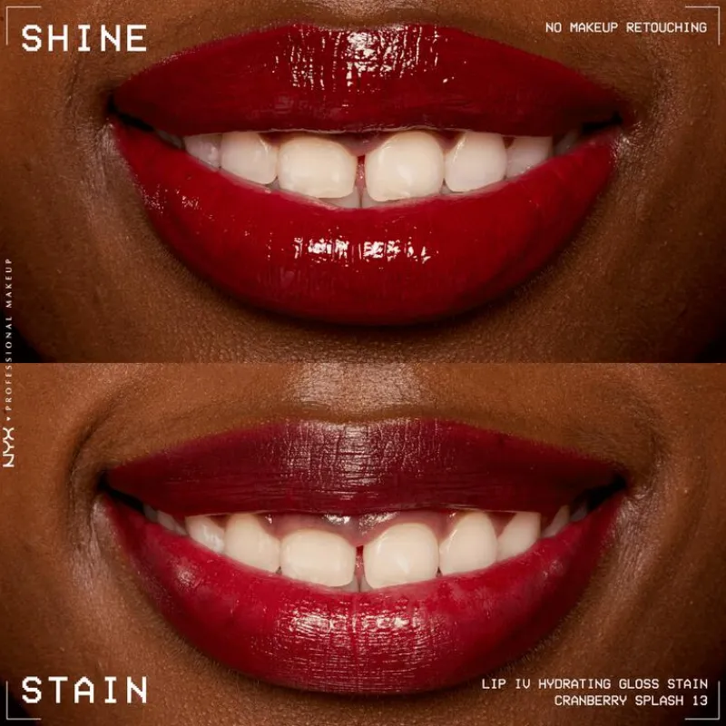 Sale NYX Professional Makeup Lip IV Hydraterende Lipgloss Cranberry Splash 13 Cranberry Splash