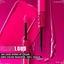 Hot NYX Professional Makeup Shine Loud Pro Lipgloss 2 Goal Crusher SHLP02 - Goal Crusher
