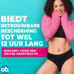 Discount OB o.b.® Herbruikbaar Menstruatie Ondergoed Zwart M/L