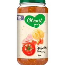 Outlet Olvarit Spaghetti Tomaat Ham Babyhapje 18+ maanden 250 GR