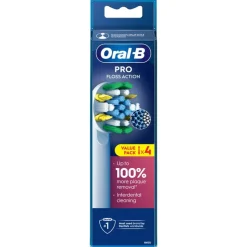 Outlet Oral-B Floss Action Opzetborstels Wit - 4 Stuks