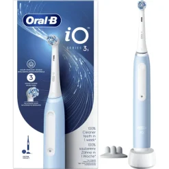 Best Oral-B iO 3S Blauwe Elektrische Tandenborstel By Braun - 1 stuk