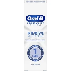 Outlet Oral-B Pro 3D White Clinical Intensieve Whitening Bright Brilliance Tandpasta 75 ML