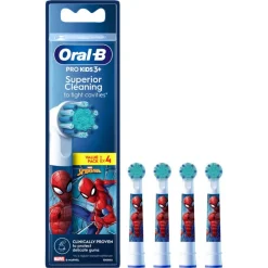 Clearance Oral-B Pro Kids Spiderman Opzetborstels - 4 Stuks