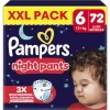 Pampers Baby Dry Night Pants XXL Pack Luierbroekjes Maat 6 13+ KG 72 Stuks