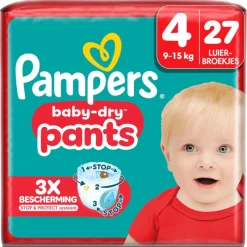 Pampers Baby Dry Pants Luierbroekjes Maat 4 9-15 KG 27 Stuks