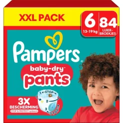 Pampers Baby Dry Pants XXL Pack Luierbroekjes Maat 6 13-19 KG 84 Stuks