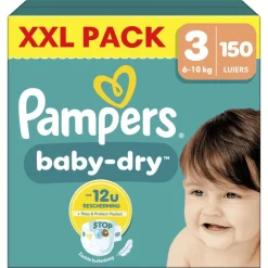 Discount Pampers Baby Dry XXL Pack Luiers Maat 3 6-10 KG 150 Stuks
