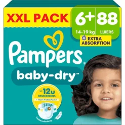 Clearance Pampers Baby Dry XXL Pack Luiers Maat 6+ 14-19 KG 88 Stuks