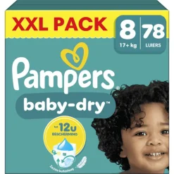 Outlet Pampers Baby Dry XXL Pack Luiers Maat 8 17+ KG 78 Stuks