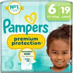 Sale Pampers Premium Protection Luiers Maat 6 13-18 KG 19 Stuks