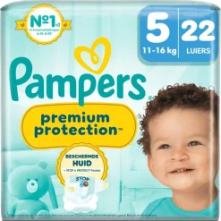 Best Pampers Premium Protection Luiers Maat 5 11-16 KG 22 Stuks