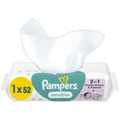 Hot Pampers Sensitive Billendoekjes 52 Stuks