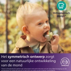 Outlet Philips Avent Fopspeen Ultra Air Night 0-6M Double Pack, mixed - SCF376/26