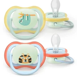 Best Philips Avent Fopspeen Ultra Air Night 0-6M Double Pack - SCF376/24