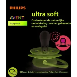 Best Philips Avent Fopspeen Ultra Soft 0-6M Double Pack, mixed - SCF091/39